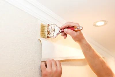 Pose de papier peint à Sérézin-du-Rhône — revêtements muraux et toiles de verre